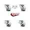 Service Caster 3.25 Inch Semi Steel Caster Set with Roller Bearings 2 Swivel Lock 2 Brake SCC SCC-30CS3420-SSR-BSL-2-SLB-2 - alternate 6